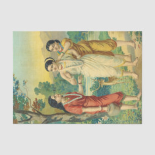 Shakuntala Sakhi by Raja Ravi Varma Tissue Paper