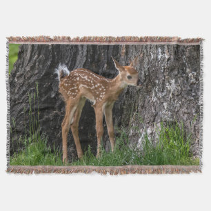 Shaky Legs Fawn Throw Blanket