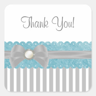 Shalizar Dreaming Baby Shower Thank You Sticker