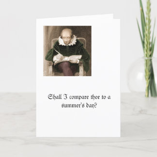 Shall I Compare Thee Card