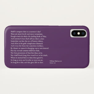 Shall I compare thee to a summer's day? sonnet 18 Case-Mate iPhone Case