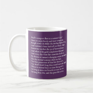 Shall I compare thee to a summer's day? sonnet 18 Coffee Mug