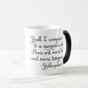 Shall I compare thee to summer's day - Shakespeare Magic Mug