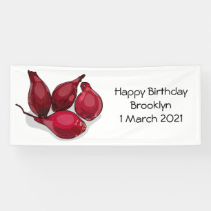 Shallot cartoon illustration banner