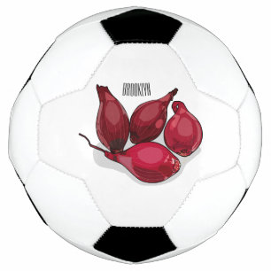 Shallot cartoon illustration soccer ball