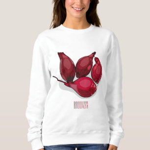 Shallot cartoon illustration sweatshirt