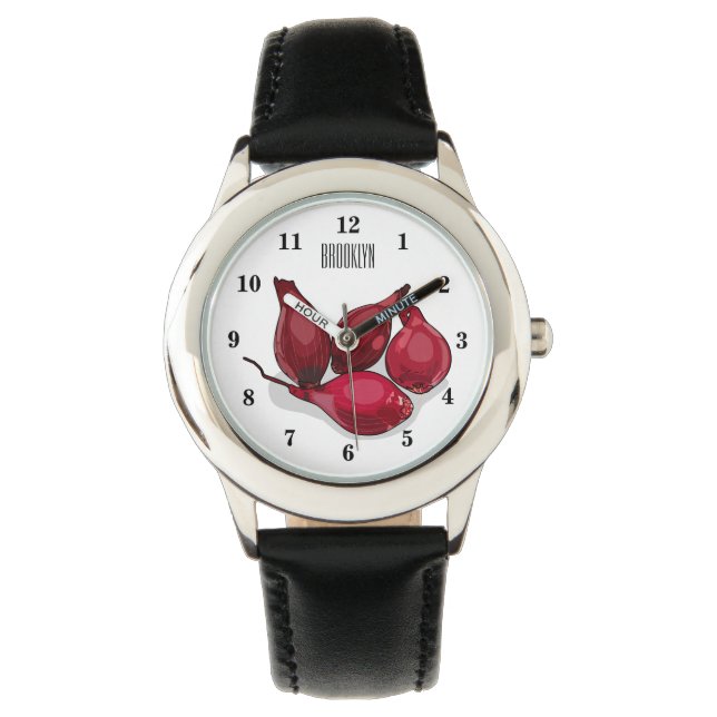Shallot cartoon illustration watch (Front)