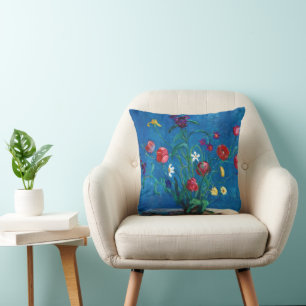 Shallow Bowl by Florine Stettheimer Throw Pillow