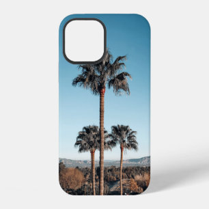 Shallow focus photo of palm trees in the morning iPhone 12 case