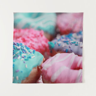 SHALLOW FOCUS PHOTOGRAPHY OF ASSORTED DOUGHNUTS WI TAPESTRY