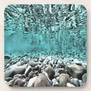 Shallow Waters Artistic Aegean Art Coaster