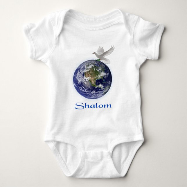 shalom baby bodysuit (Front)