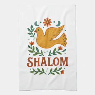 Shalom Dove Peace Earth Kitchen Towel