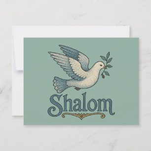 Shalom Dove Peace Earth                            Postcard