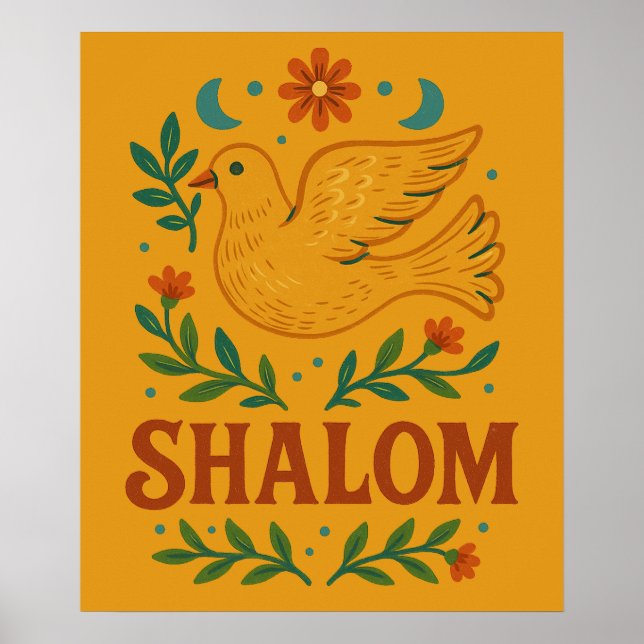 Shalom Dove Peace Earth                            Poster (Front)