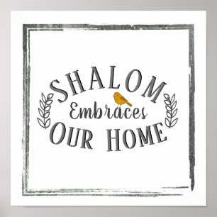 Shalom Embraces Our Home Bird Wall Art