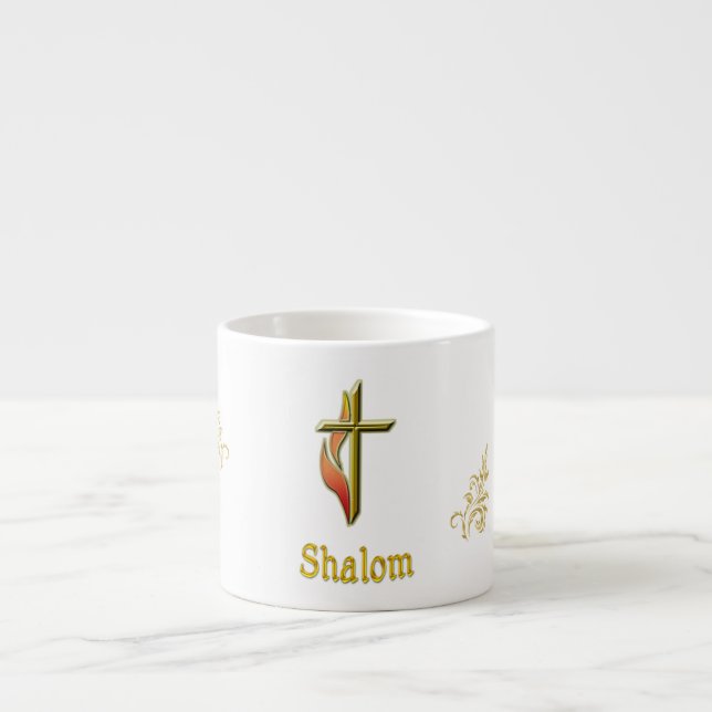 Shalom Espresso Cup (Front)