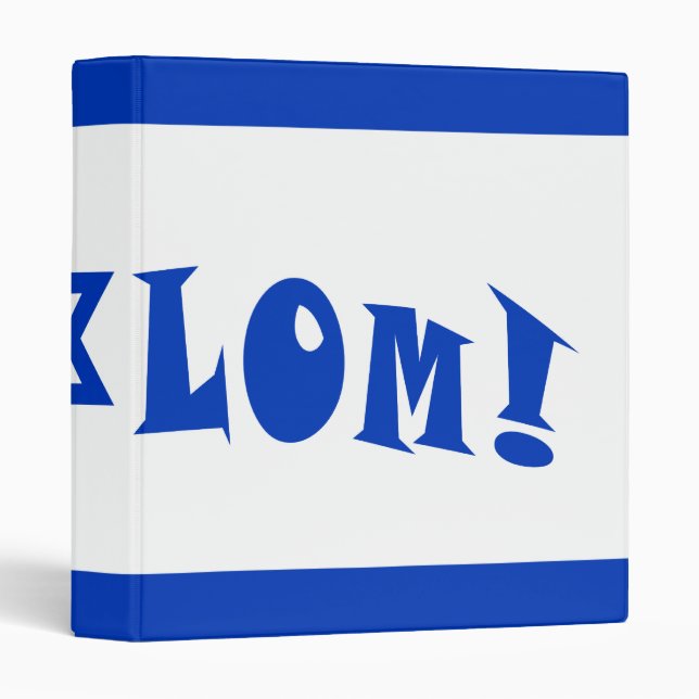 Shalom Flag Of Israel Binder (Front/Spine)