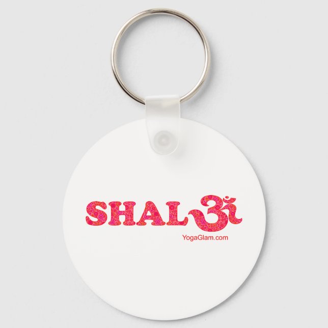 Shalom flowers keychain (Front)