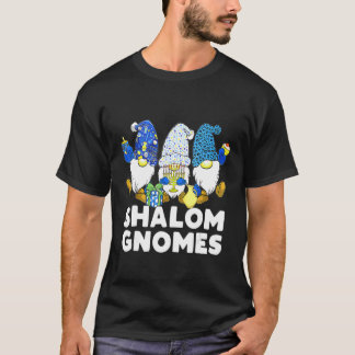 Shalom Gnomes Jew Hanukkah Pajamas Chanukah T-Shirt