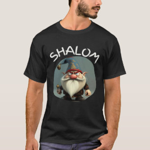 Shalom Gnomes  Jewish Gnome s Gnome Hebrew Christi T-Shirt