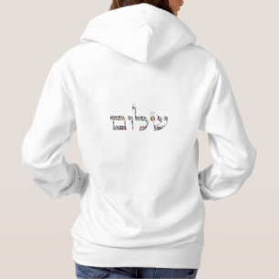 Shalom made with Gemstones in All Colours Hoodie