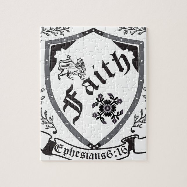 Shalom Shield of Faith Jigsaw Puzzle (Vertical)