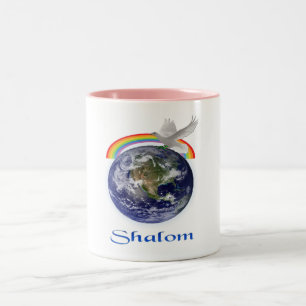 Shalom Two-Tone coffee mug