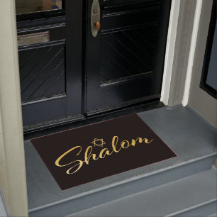 Shalom Welcome Door Mat