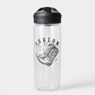 Shalom Y'all Cowboy Jewish Hanukkah West Water Bottle