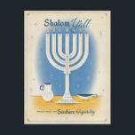 Shalom Y'all Postcard<br><div class="desc">Anderson Design Group is an award-winning illustration and design firm in Nashville, Tennessee. Founder Joel Anderson directs a team of talented artists to create original poster art that looks like classic vintage advertising prints from the 1920s to the 1960s.</div>