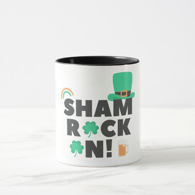 "SHAM ROCK N !" DEUX BOUGIES DE TON. MUG (Centre)