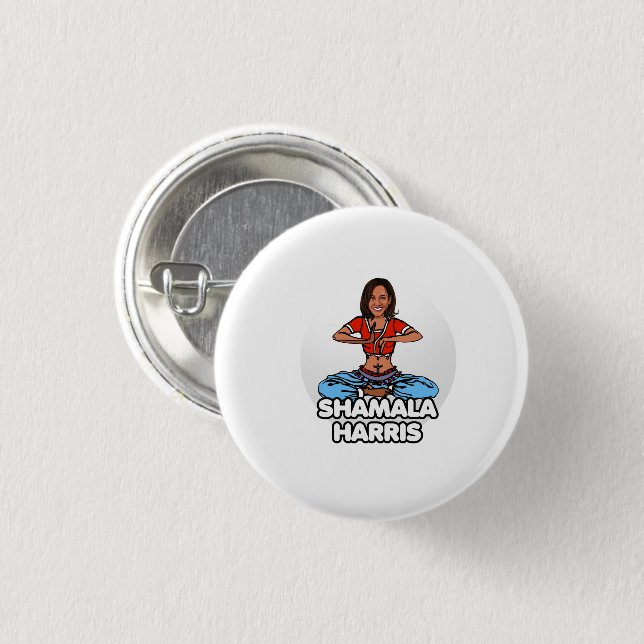 Shamala Harris 1 Inch Round Button (Front & Back)