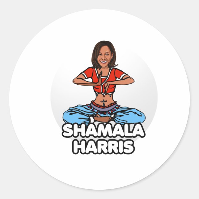 Shamala Harris Classic Round Sticker (Front)