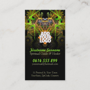 Shaman Guerrier Fractal Artistral Cartes de visite