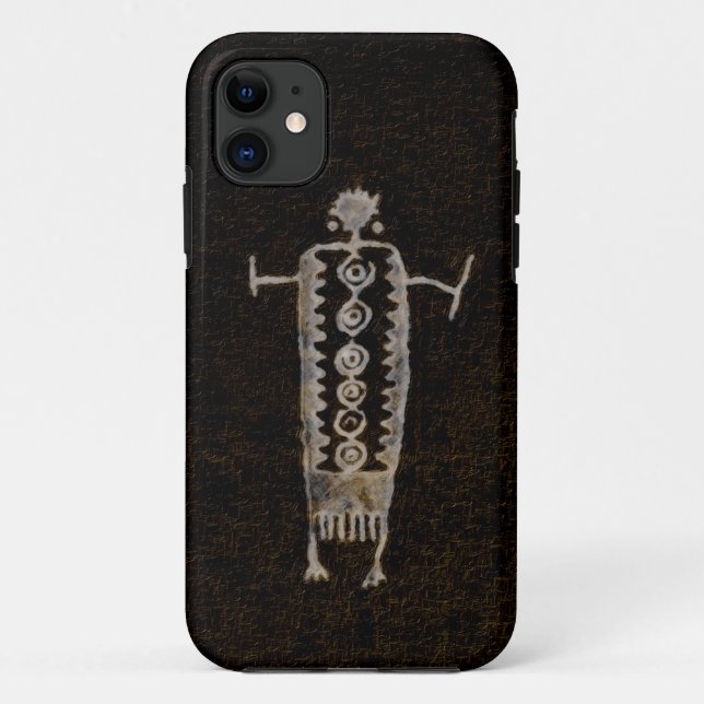 Shaman Petroglyph Case-Mate iPhone Case (Back)