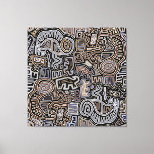 Shaman Peyote Serpent Ritual Spirits Canvas Print