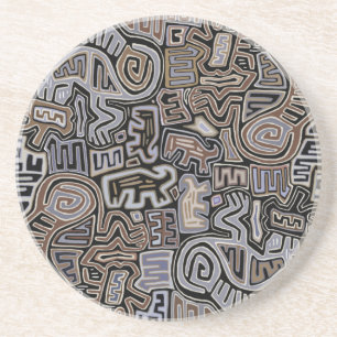 Shaman Peyote Serpent Ritual Spirits Coaster