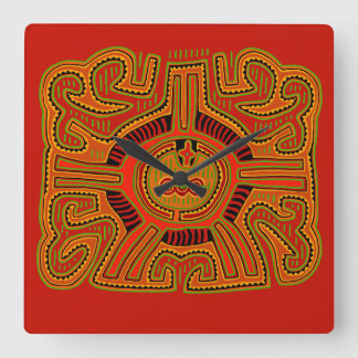 Shaman Peyote Vision Square Wall Clock