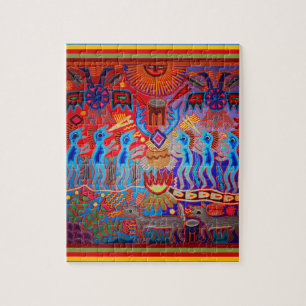 Shaman Ritual Huichol Jigsaw Puzzle