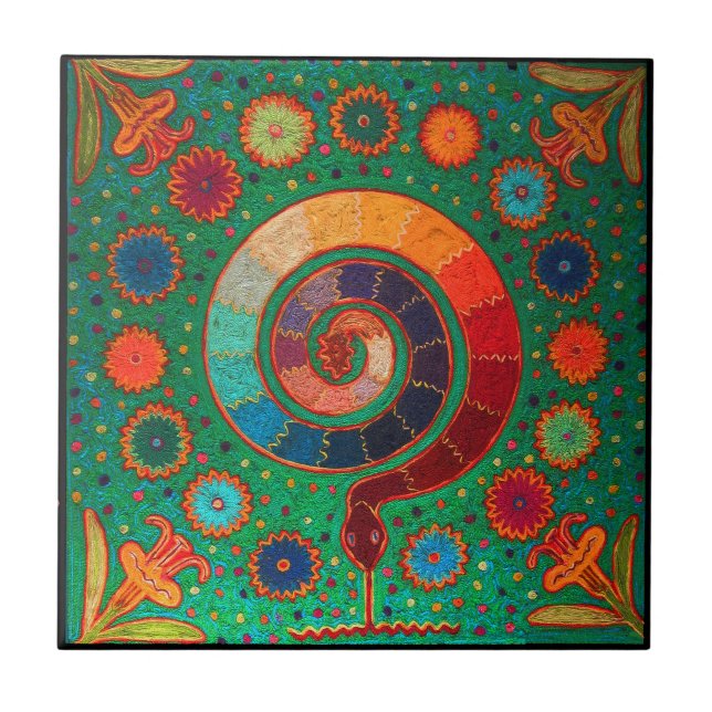 Shaman Serpent Ritual Tile (Front)