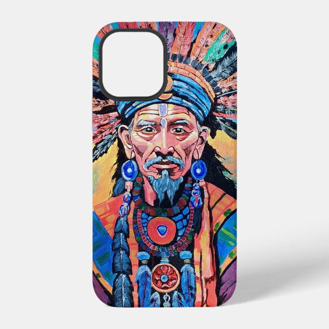 shaman, sorcerer, amulet, magic iPhone case (Back)