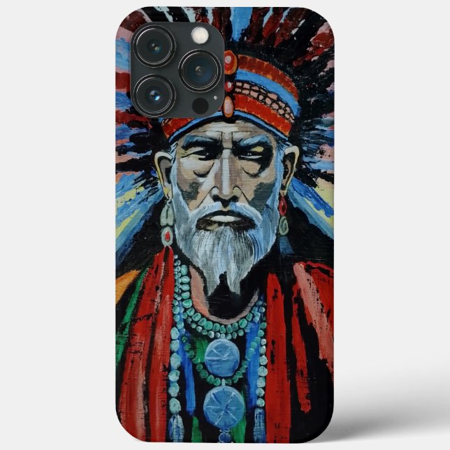 shaman, sorcerer, protector, amulet, grandfather Case-Mate iPhone case (Back)