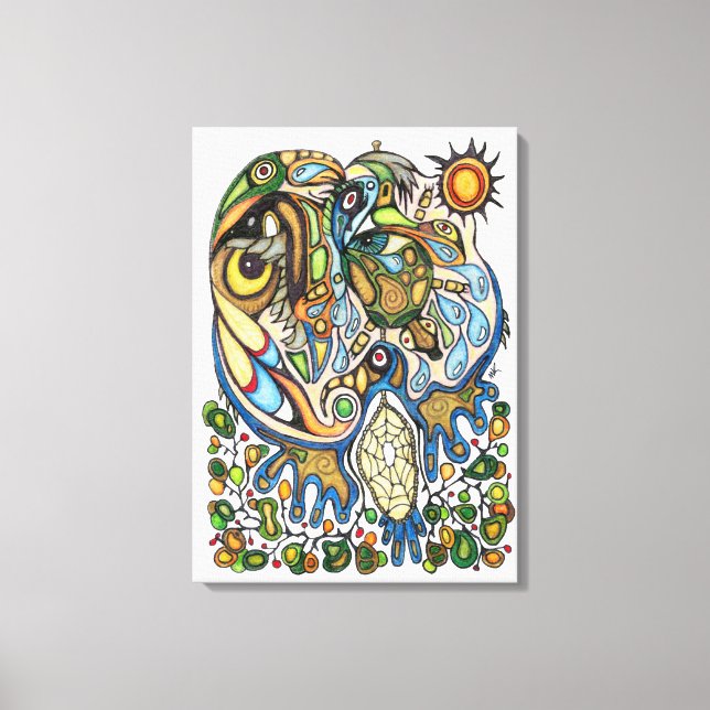 Shaman Spirit:  Dream of the Thunderbird (NORTH) Canvas Print (Front)