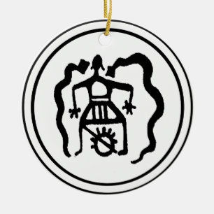 Shaman & the Ancestral Spirit Guides Ceramic Ornament