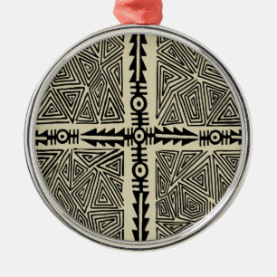 Shaman VooDoo Map Metal Ornament