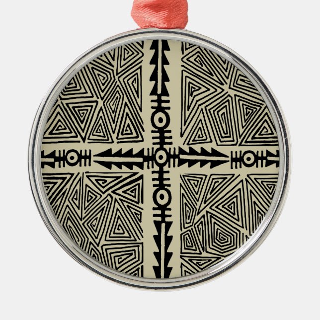 Shaman VooDoo Map Metal Ornament (Front)