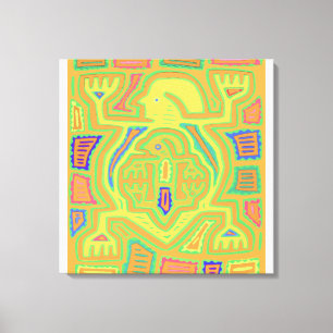 Shaman with Child Canvas Print