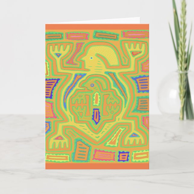 Shaman with Child Card (Front)