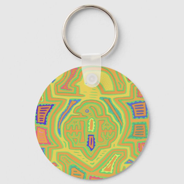 Shaman with Child Keychain (Front)